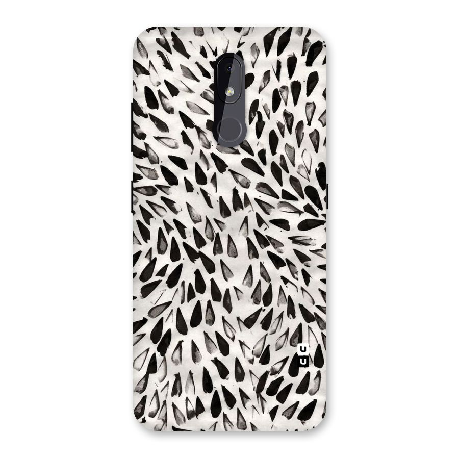 Feather Pattern Colorless Back Case for Nokia 3.2