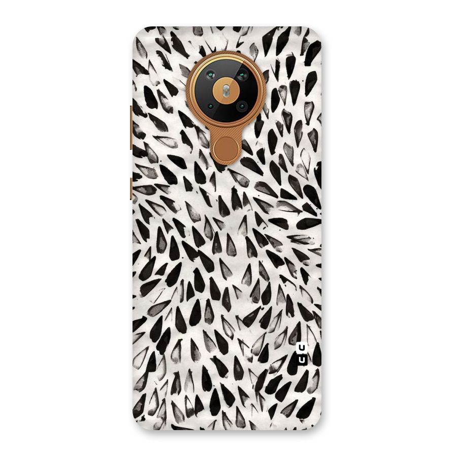 Feather Pattern Colorless Back Case for Nokia 5.3