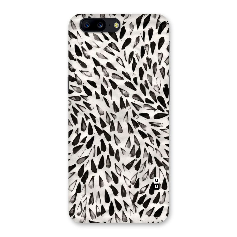 Feather Pattern Colorless Back Case for OnePlus 5