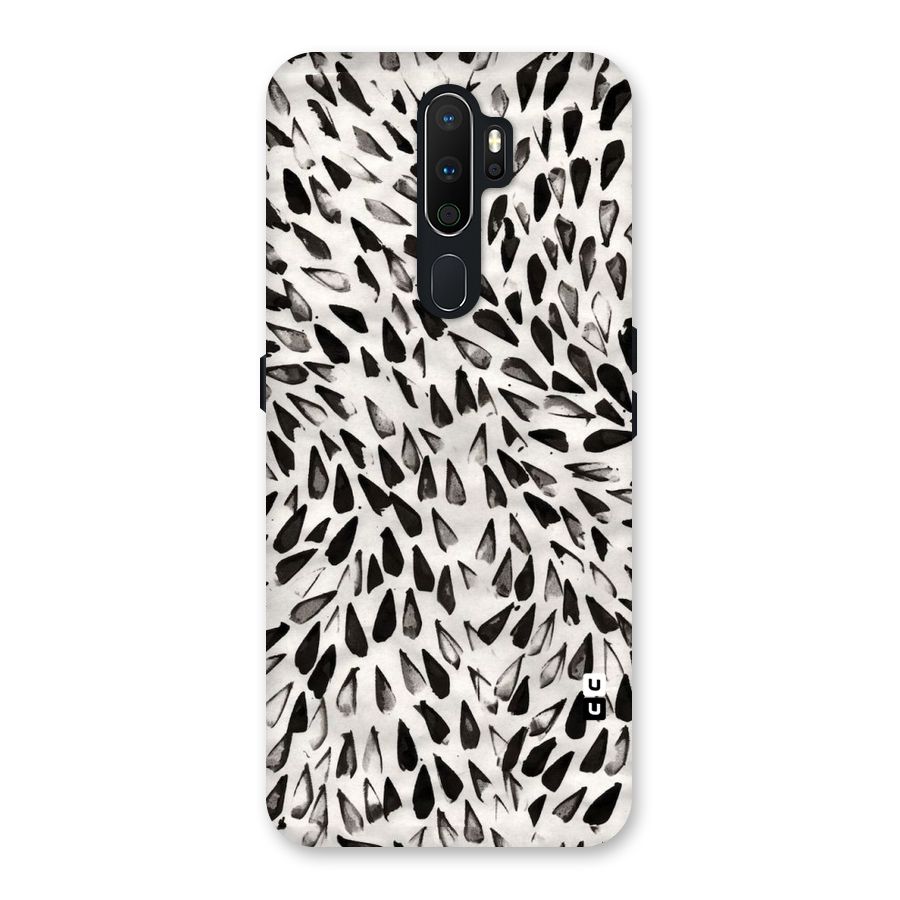 Feather Pattern Colorless Back Case for Oppo A5 (2020)