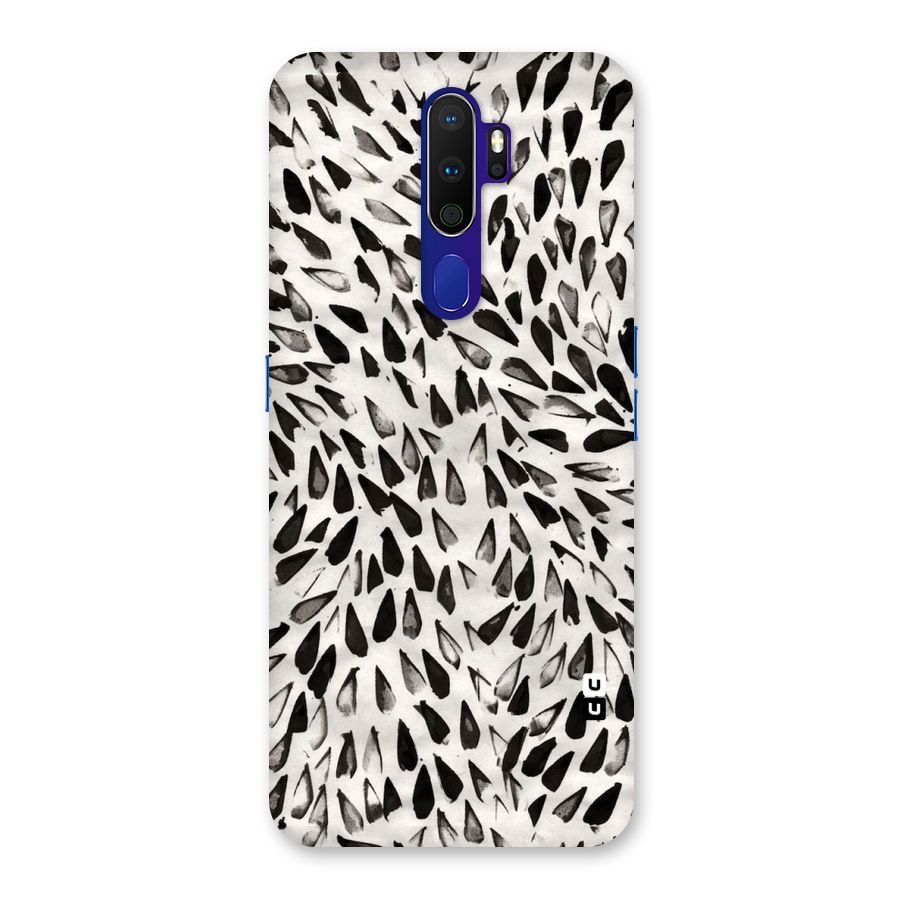Feather Pattern Colorless Back Case for Oppo A9 (2020)