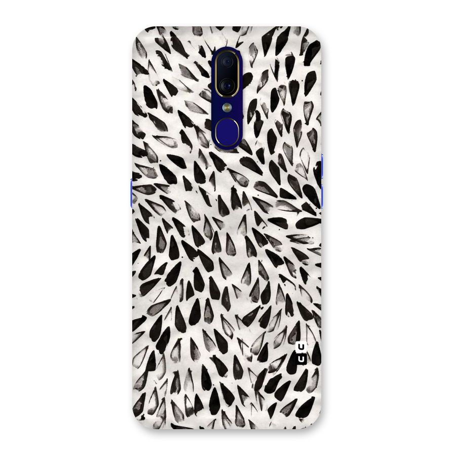 Feather Pattern Colorless Back Case for Oppo F11