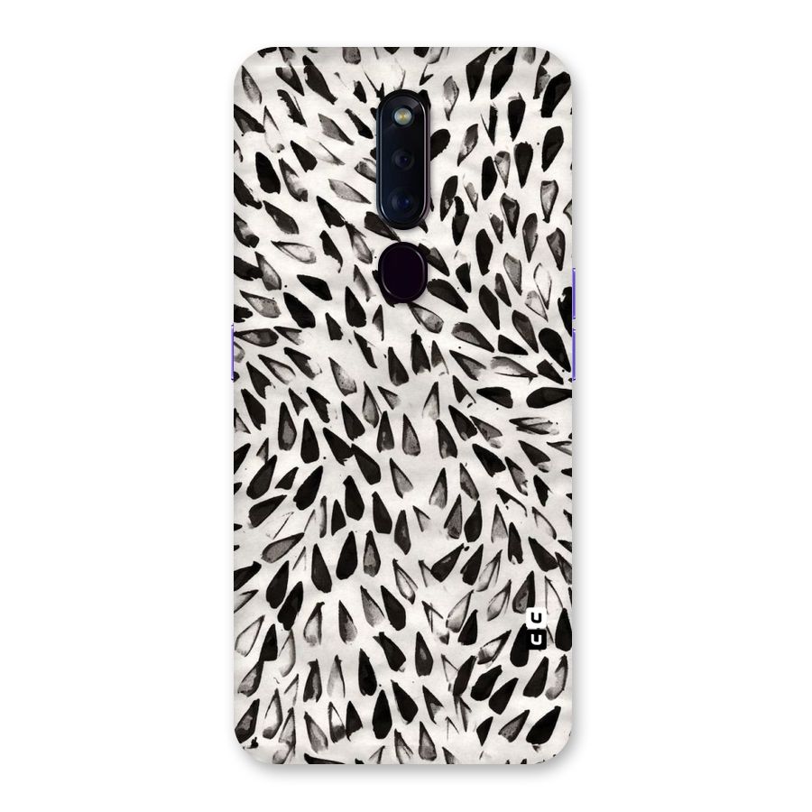 Feather Pattern Colorless Back Case for Oppo F11 Pro