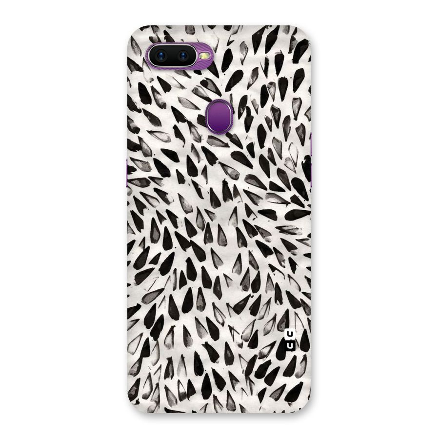 Feather Pattern Colorless Back Case for Oppo F9