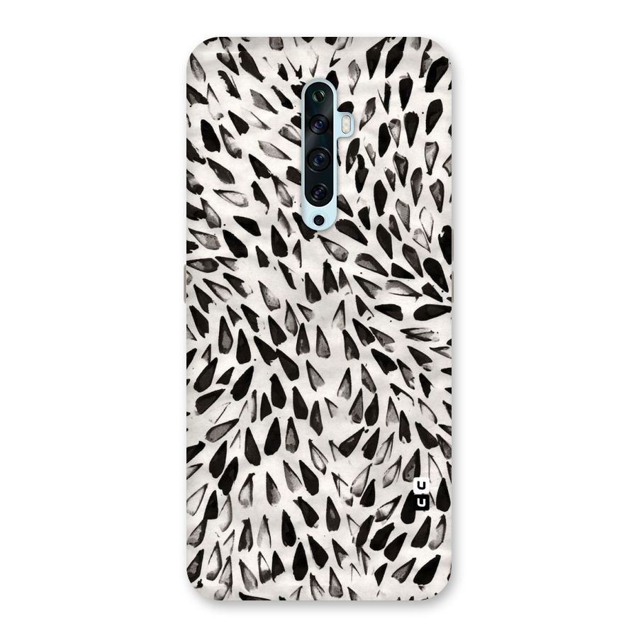 Feather Pattern Colorless Back Case for Oppo Reno2 Z