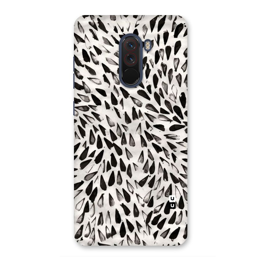 Feather Pattern Colorless Back Case for Poco F1