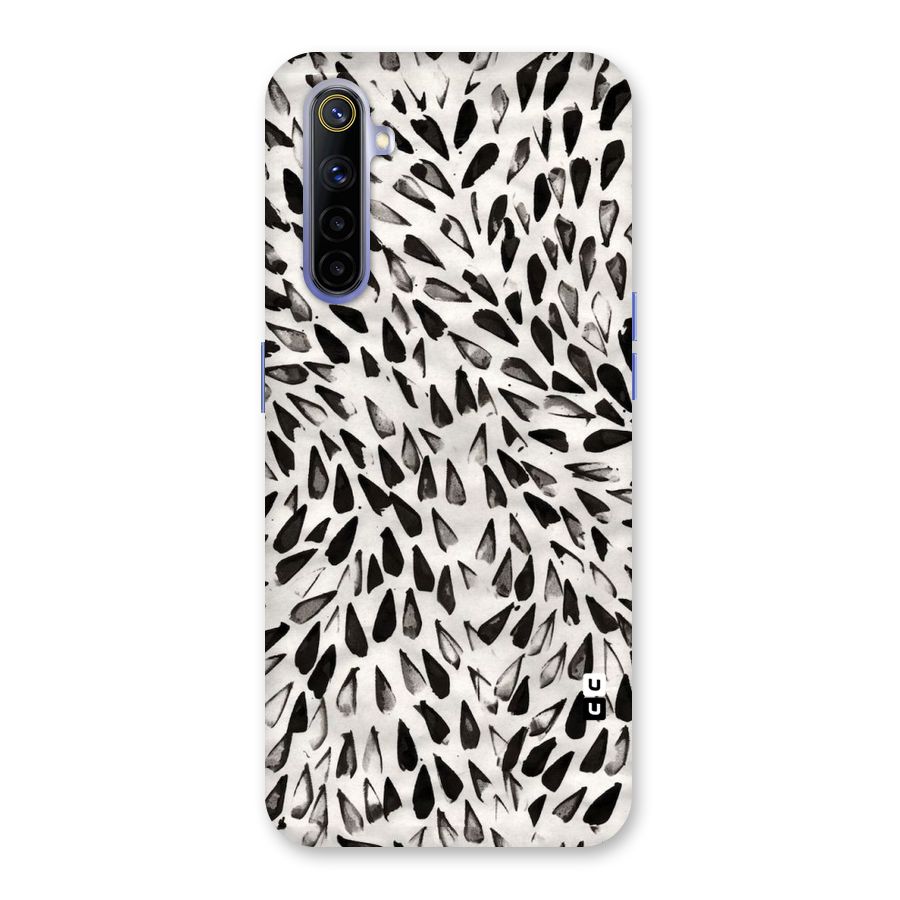 Feather Pattern Colorless Back Case for Realme 6