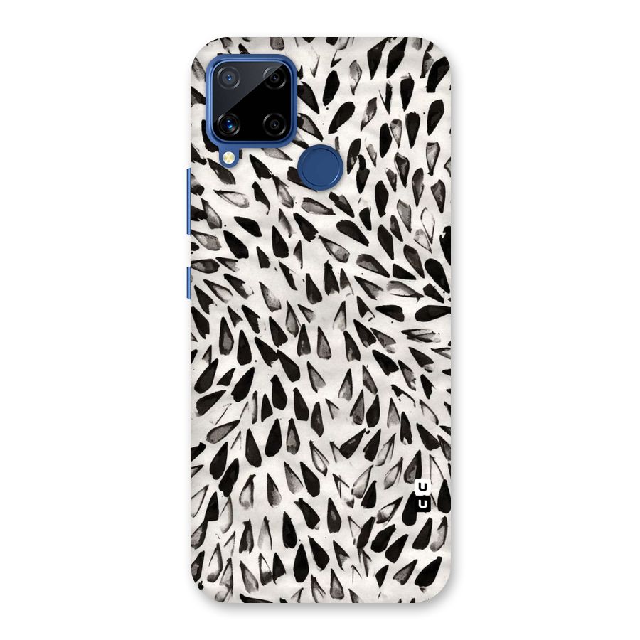 Feather Pattern Colorless Back Case for Realme C15