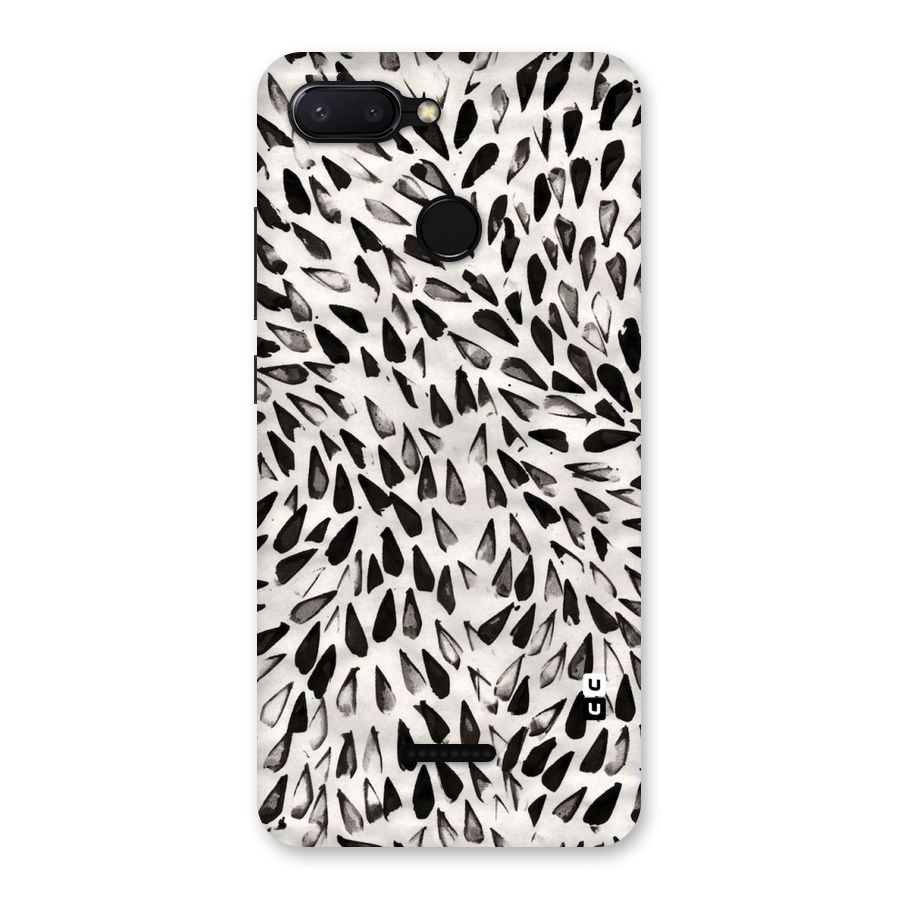 Feather Pattern Colorless Back Case for Redmi 6