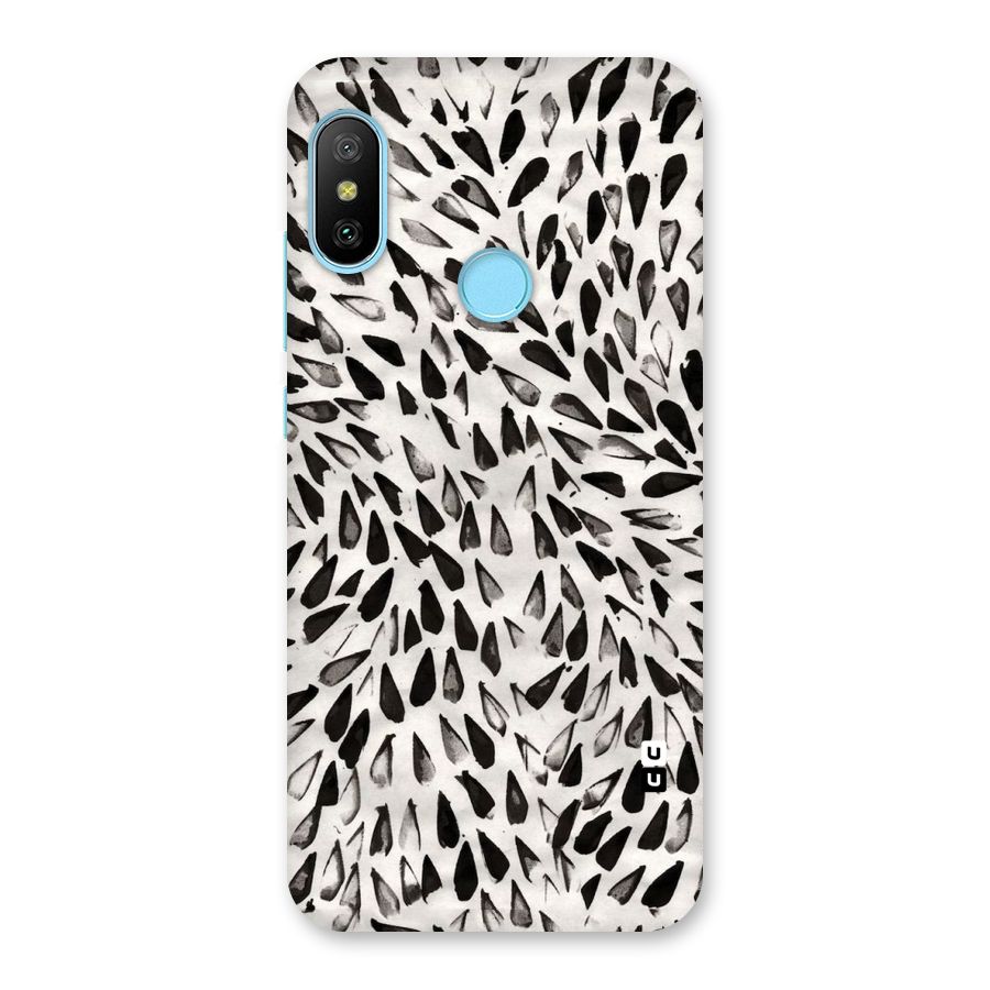 Feather Pattern Colorless Back Case for Redmi 6 Pro
