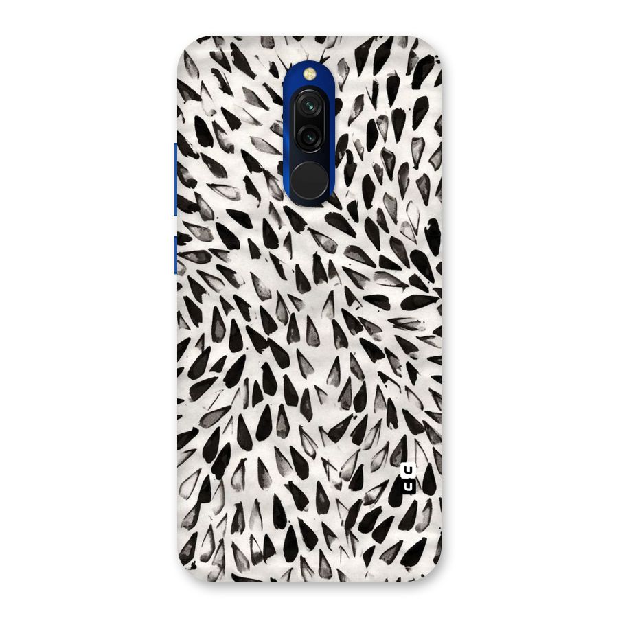 Feather Pattern Colorless Back Case for Redmi 8