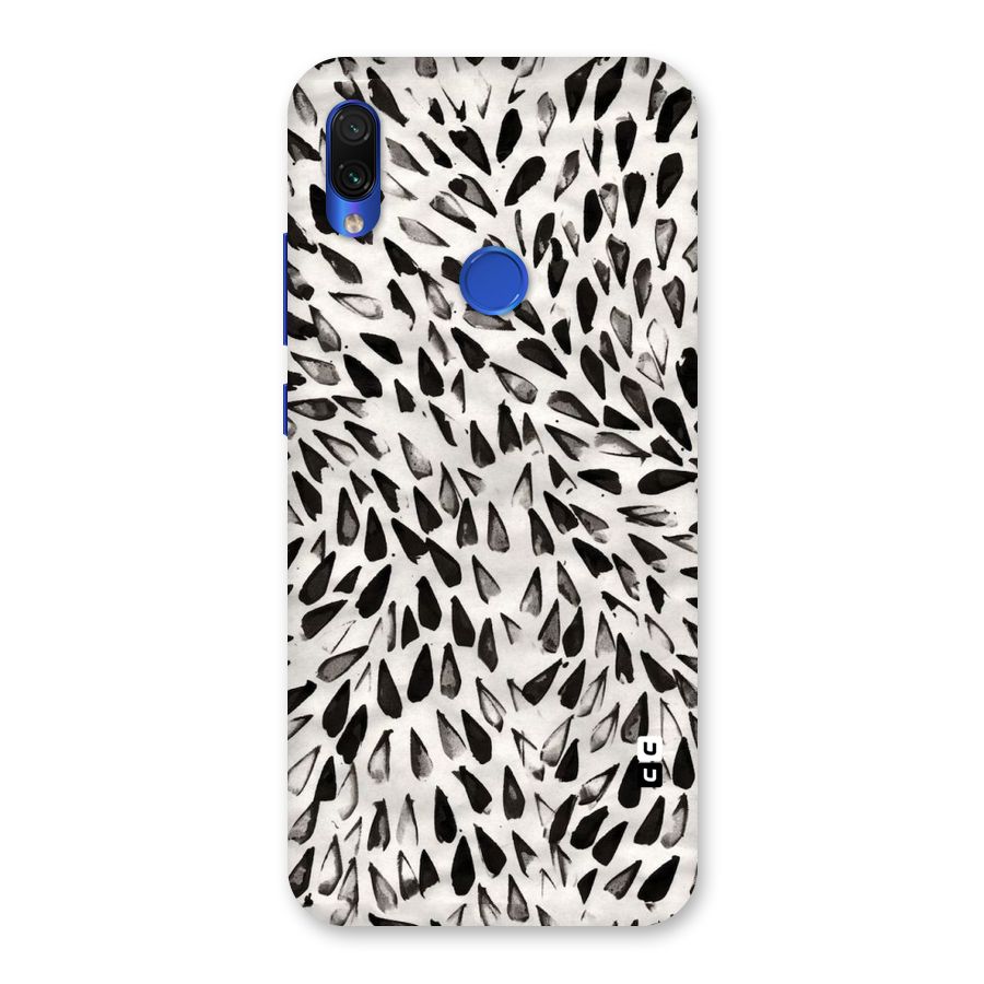 Feather Pattern Colorless Back Case for Redmi Note 7S
