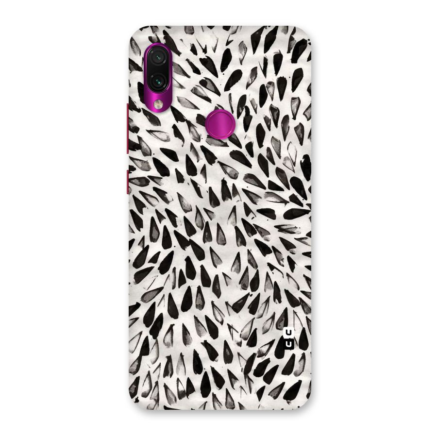 Feather Pattern Colorless Back Case for Redmi Note 7 Pro