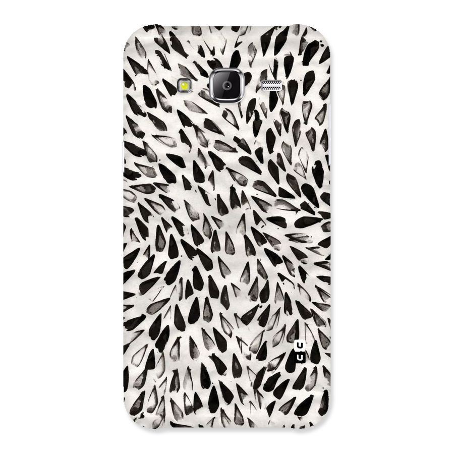 Feather Pattern Colorless Back Case for Samsung Galaxy J5