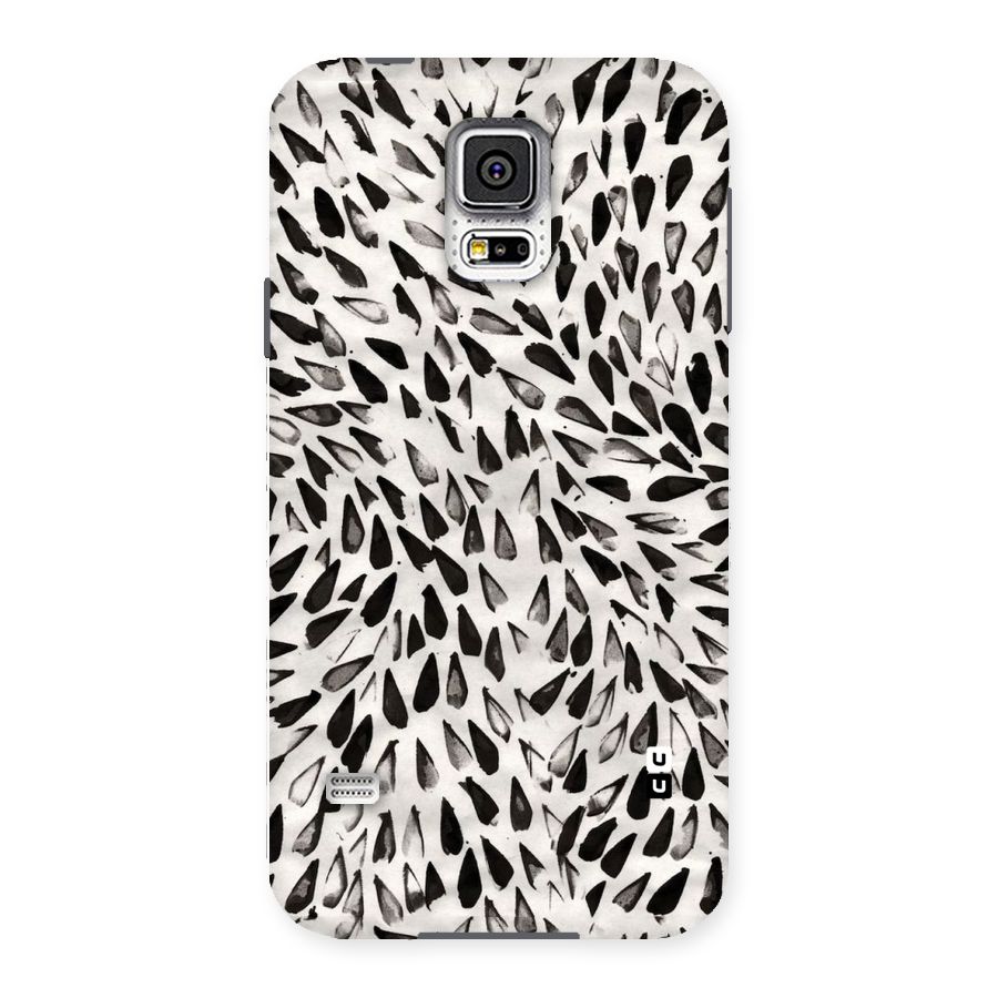 Feather Pattern Colorless Back Case for Samsung Galaxy S5