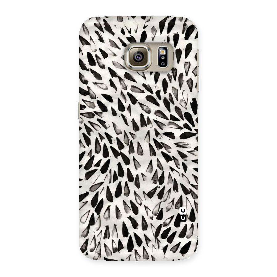 Feather Pattern Colorless Back Case for Samsung Galaxy S6 Edge