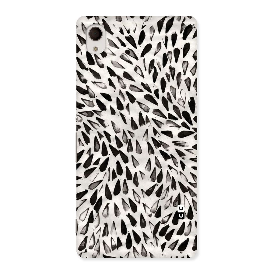 Feather Pattern Colorless Back Case for Sony Xperia M4