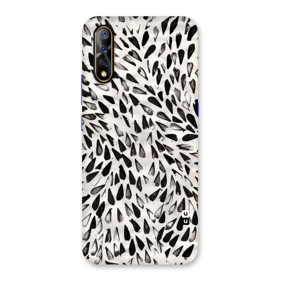 Feather Pattern Colorless Back Case for Vivo S1