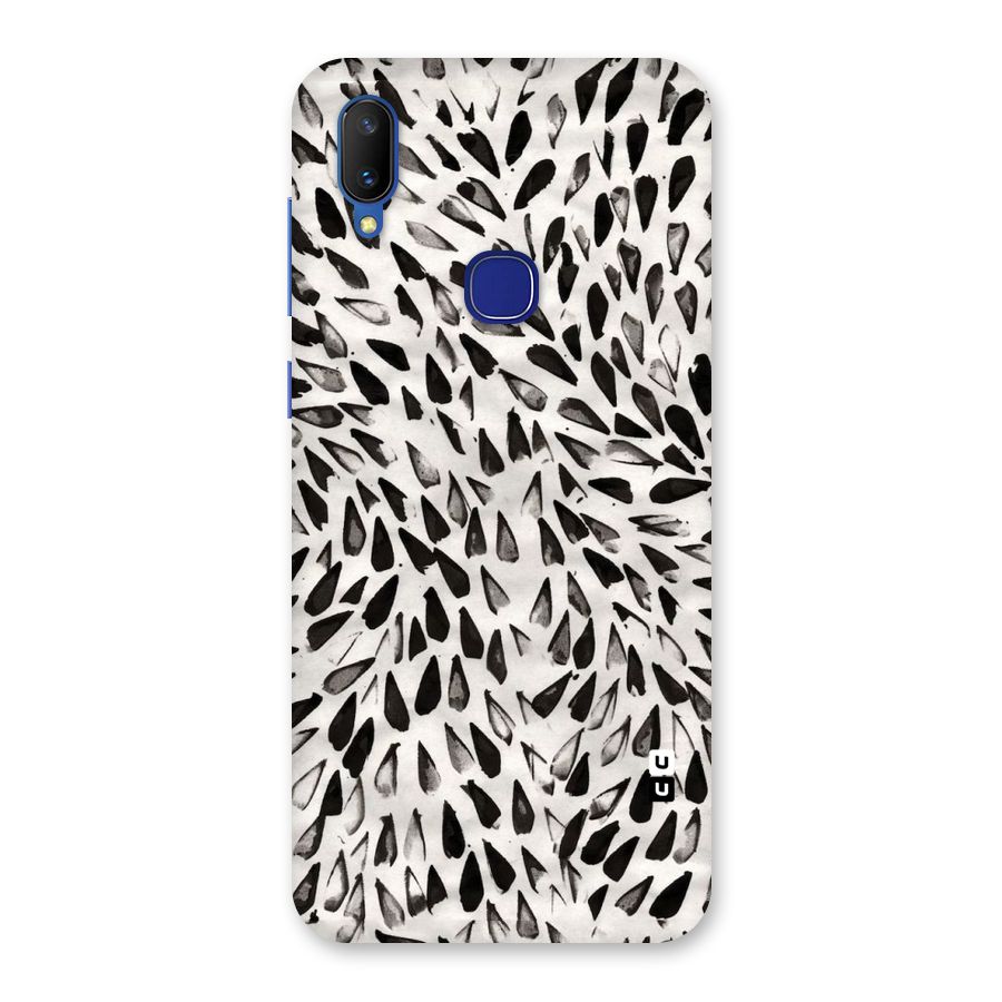Feather Pattern Colorless Back Case for Vivo V11