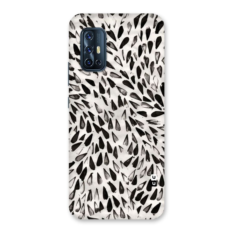 Feather Pattern Colorless Back Case for Vivo V17