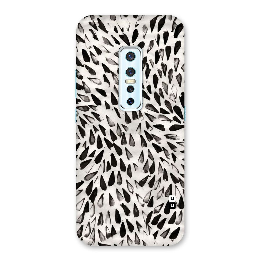 Feather Pattern Colorless Back Case for Vivo V17 Pro