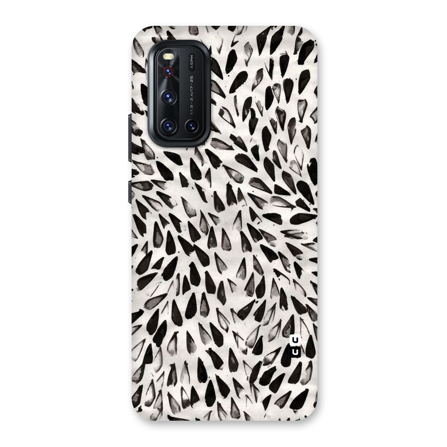 Feather Pattern Colorless Back Case for Vivo V19