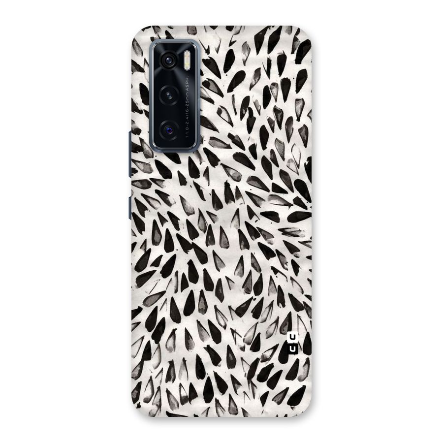 Feather Pattern Colorless Back Case for Vivo V20 SE