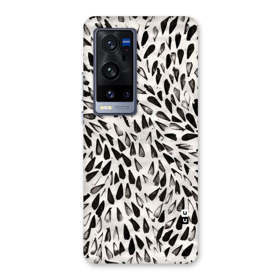 Feather Pattern Colorless Back Case for Vivo X60 Pro Plus