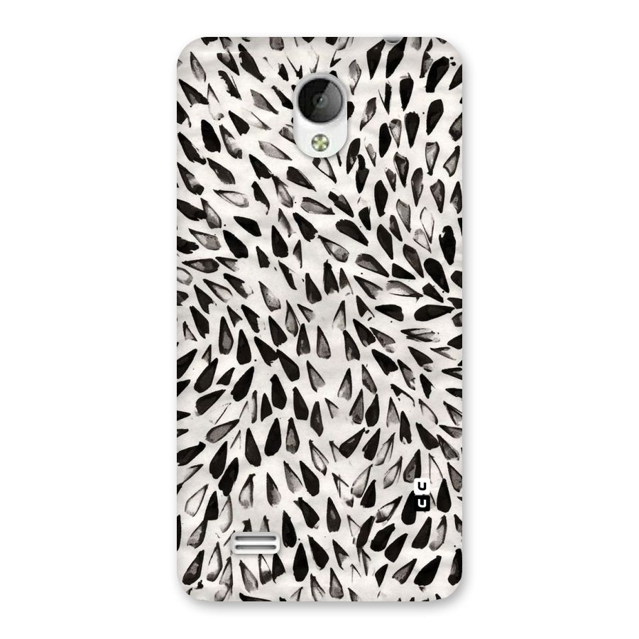 Feather Pattern Colorless Back Case for Vivo Y21