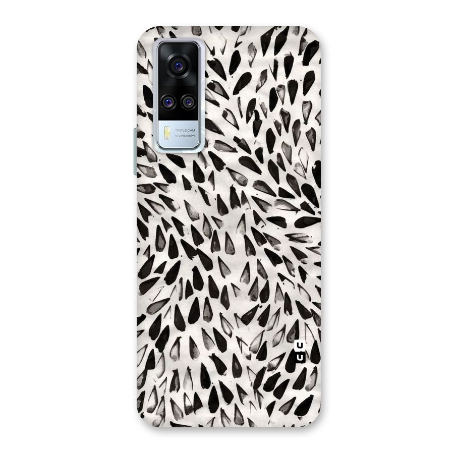 Feather Pattern Colorless Back Case for Vivo Y31