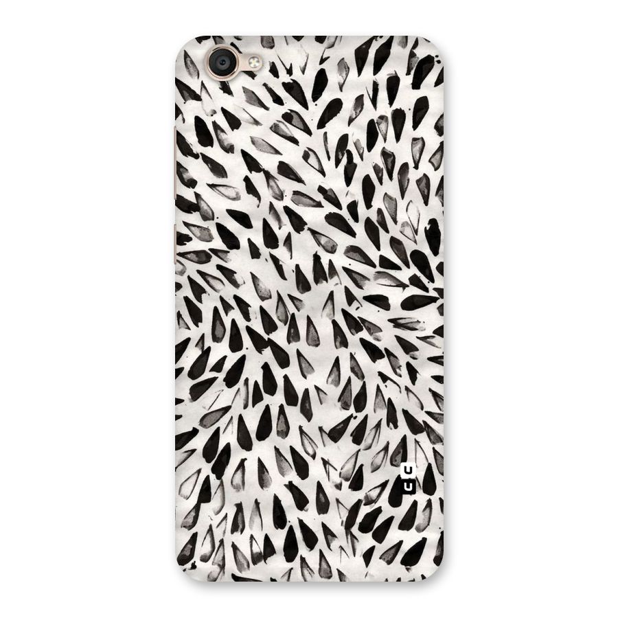 Feather Pattern Colorless Back Case for Vivo Y55s