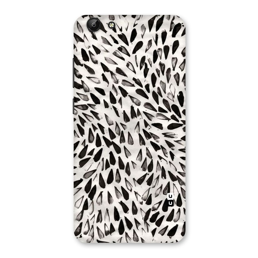 Feather Pattern Colorless Back Case for Vivo Y69
