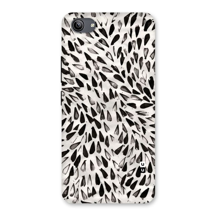 Feather Pattern Colorless Back Case for Vivo Y81i