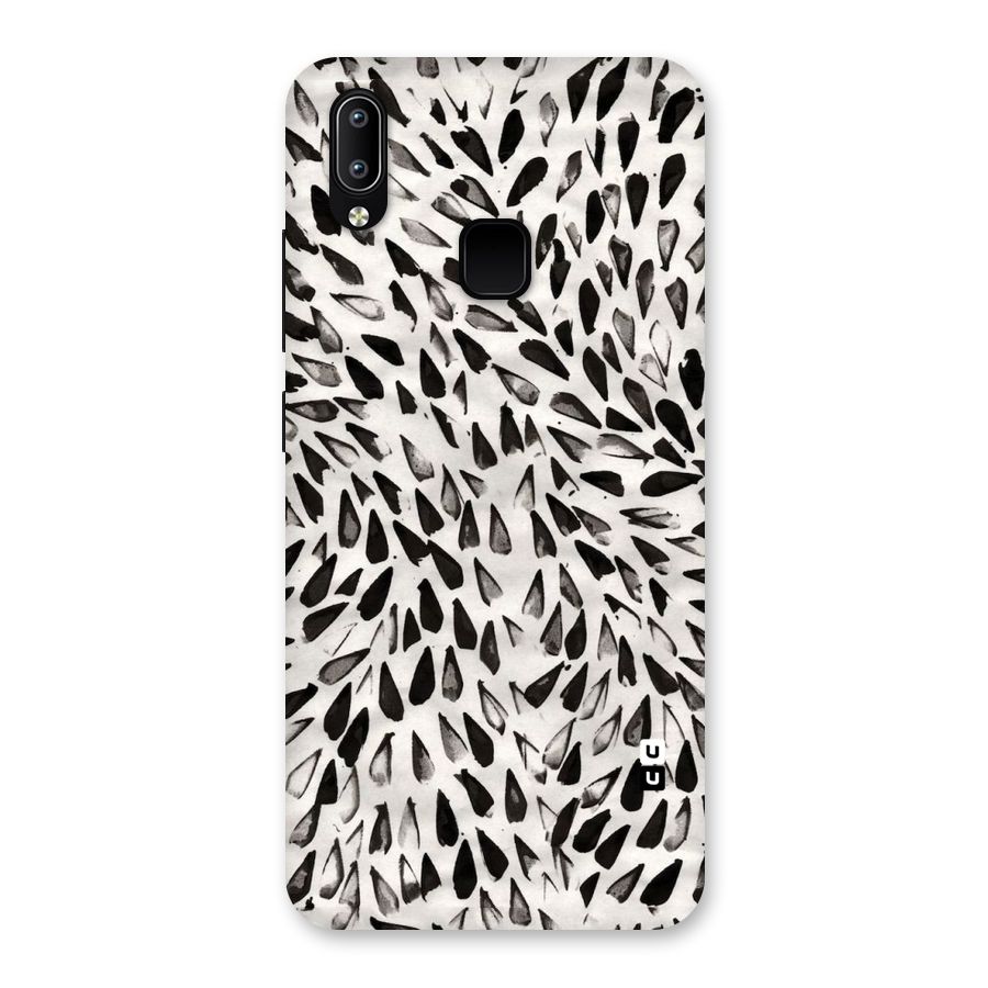 Feather Pattern Colorless Back Case for Vivo Y93
