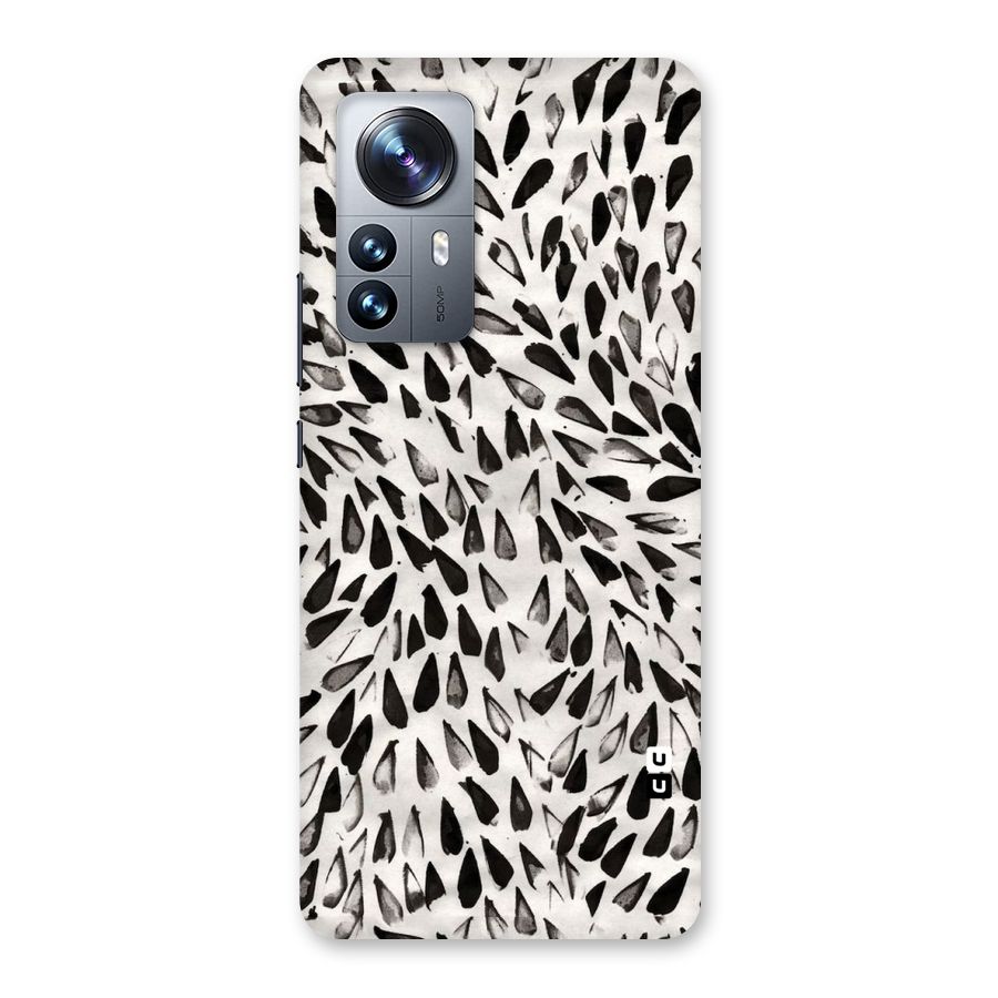 Feather Pattern Colorless Back Case for Xiaomi 12 Pro