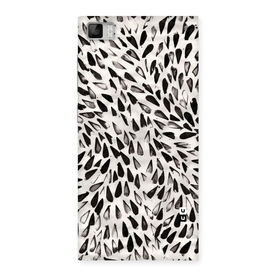 Feather Pattern Colorless Back Case for Xiaomi Mi3