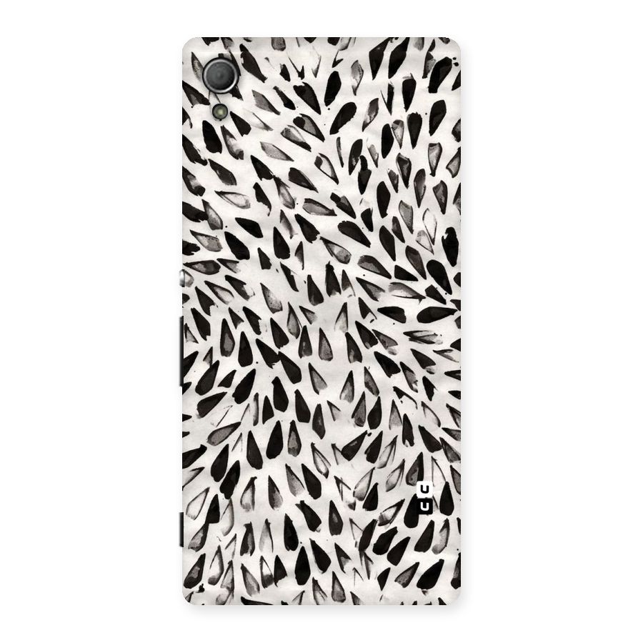 Feather Pattern Colorless Back Case for Xperia Z4