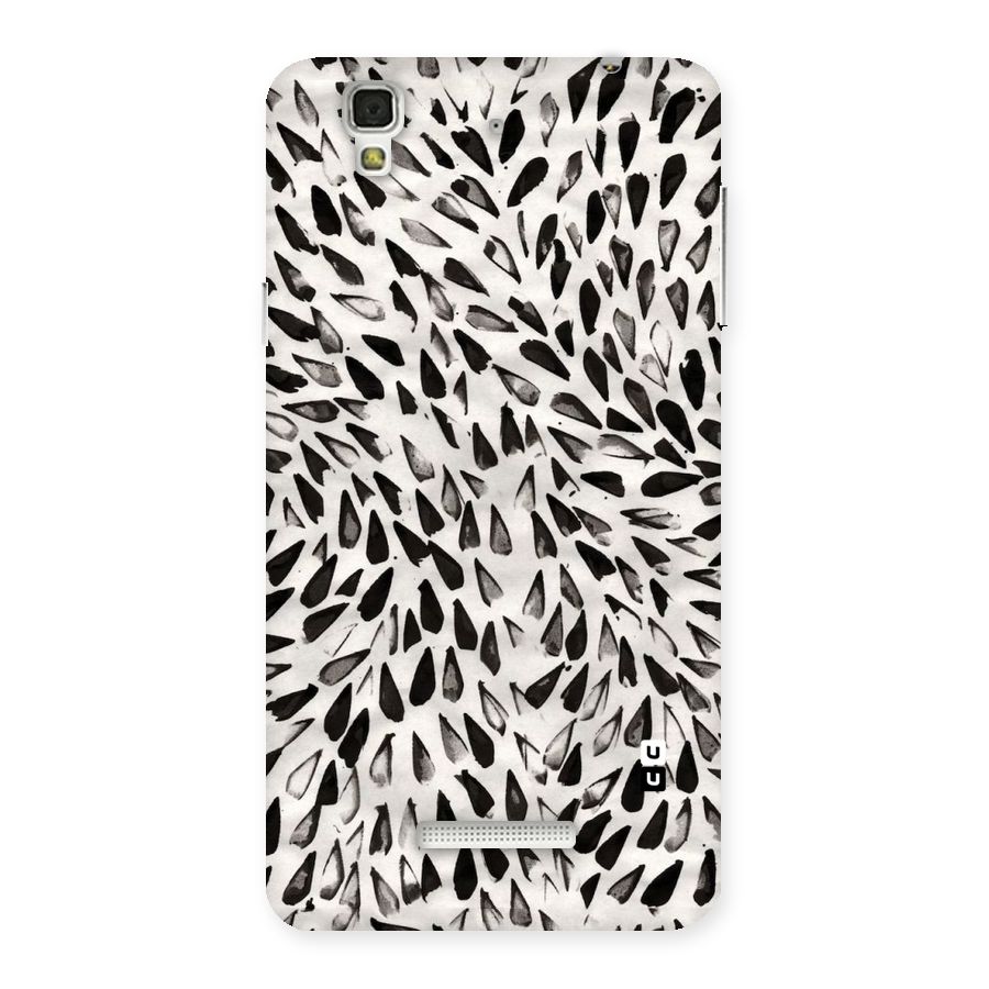 Feather Pattern Colorless Back Case for Yu Yureka