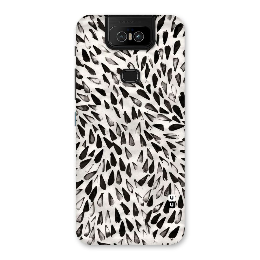 Feather Pattern Colorless Back Case for Zenfone 6z