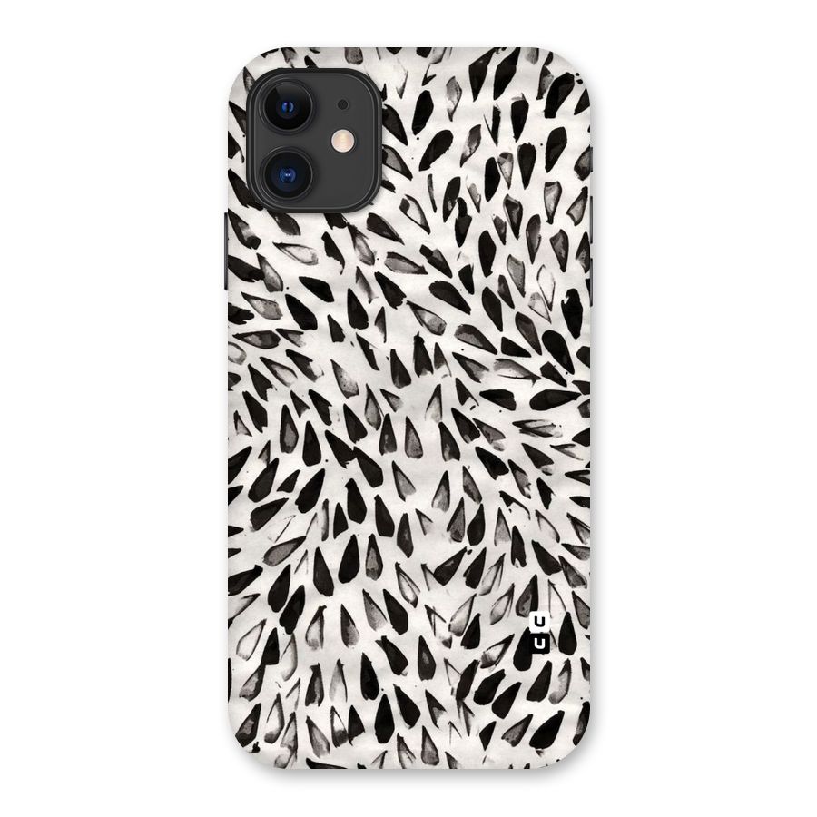 Feather Pattern Colorless Back Case for iPhone 11