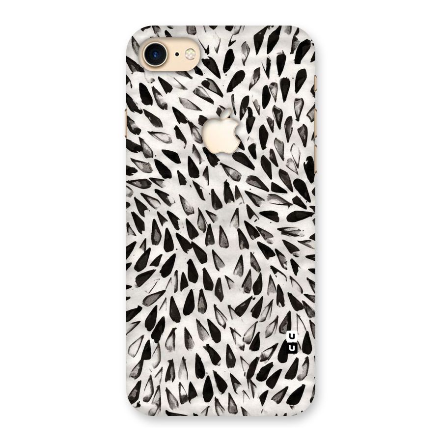 Feather Pattern Colorless Back Case for iPhone 7 Apple Cut