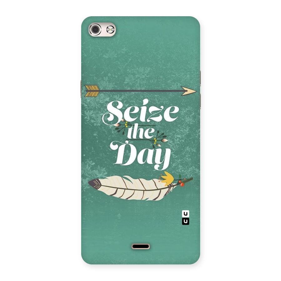 Feather Seize Back Case for Micromax Canvas Silver 5