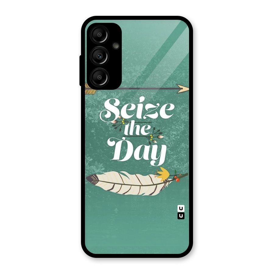 Feather Seize Glass Back Case for Galaxy A14 5G