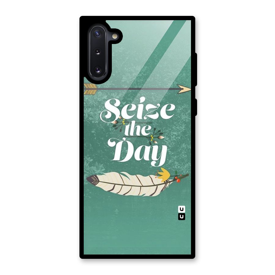 Feather Seize Glass Back Case for Galaxy Note 10