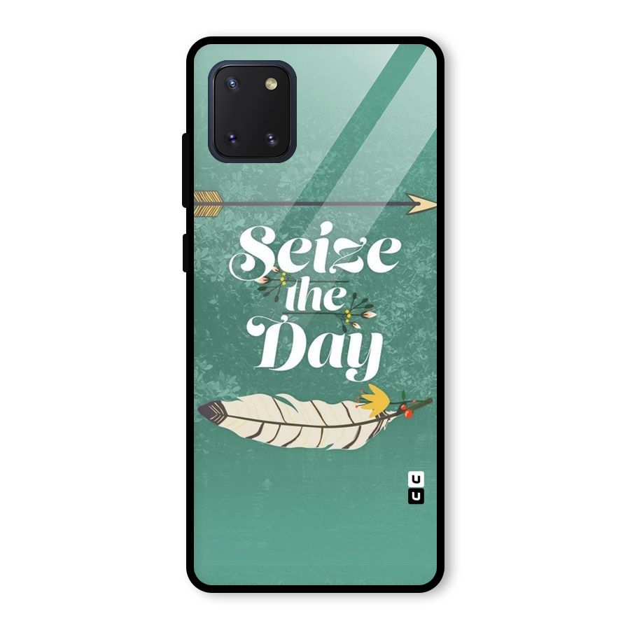 Feather Seize Glass Back Case for Galaxy Note 10 Lite