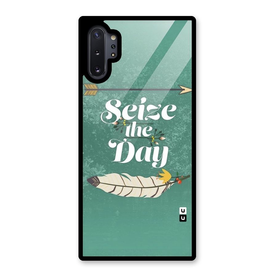Feather Seize Glass Back Case for Galaxy Note 10 Plus