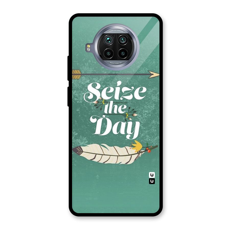 Feather Seize Glass Back Case for Mi 10i