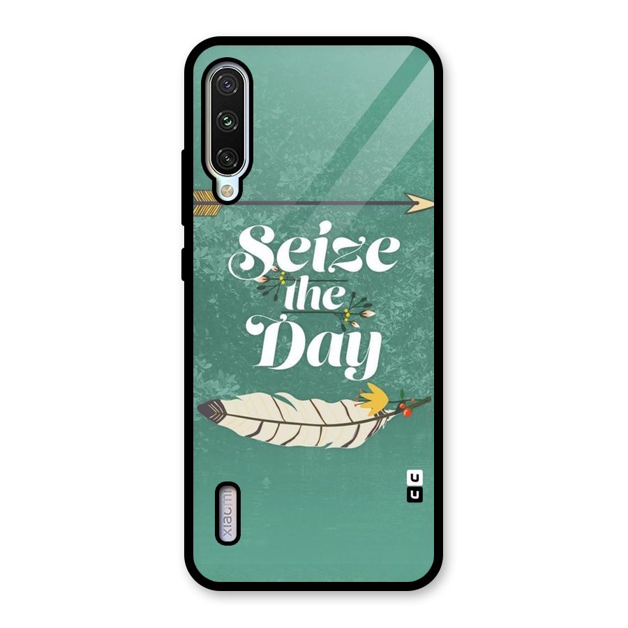 Feather Seize Glass Back Case for Mi A3
