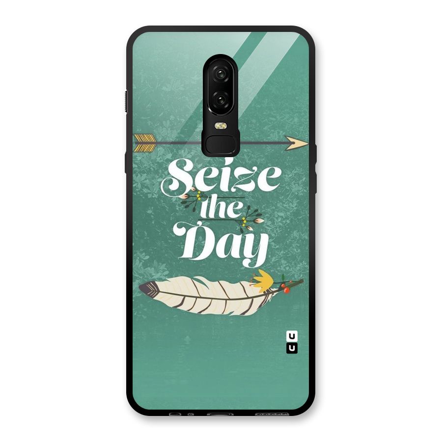 Feather Seize Glass Back Case for OnePlus 6