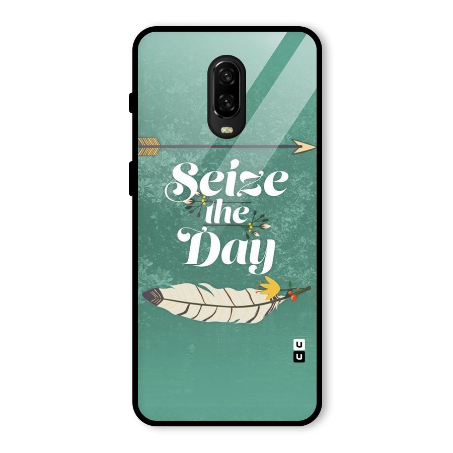 Feather Seize Glass Back Case for OnePlus 6T